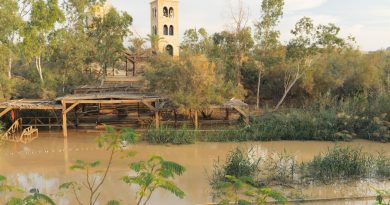 Curgerea raului Iordan in sens invers de Boboteaza